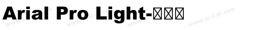 Arial Pro Light字体转换